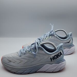 Hoka One One Women’s 9.5B ARAHI 6 Blue Running Athletic Shoes Sneakers Walking